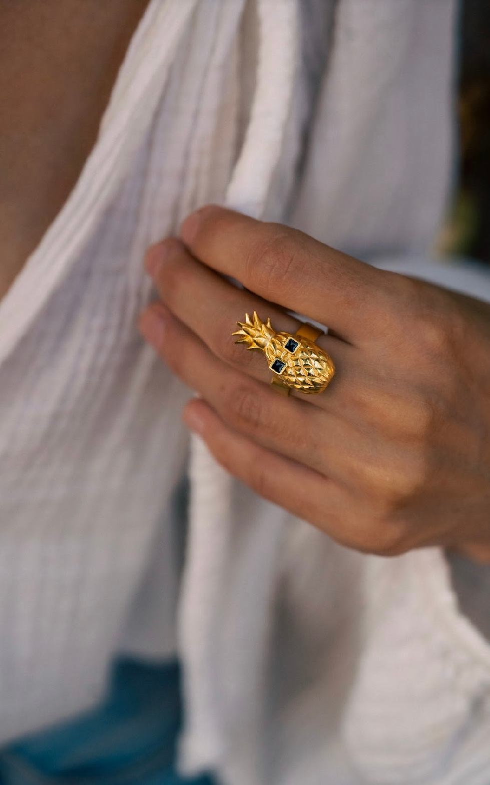 Pineapple Dude Ring