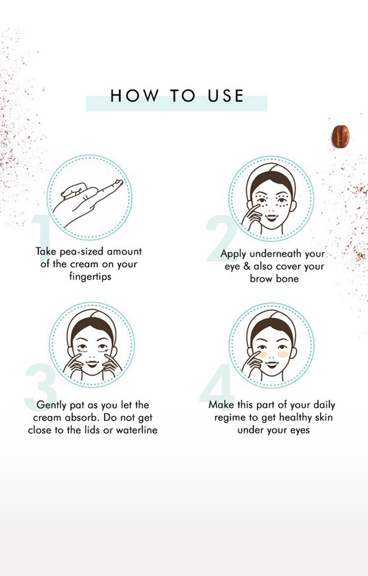 mcaffeine Naked & Raw Coffee Under Eye Cream - Relieves Dark Circles (30 Ml)