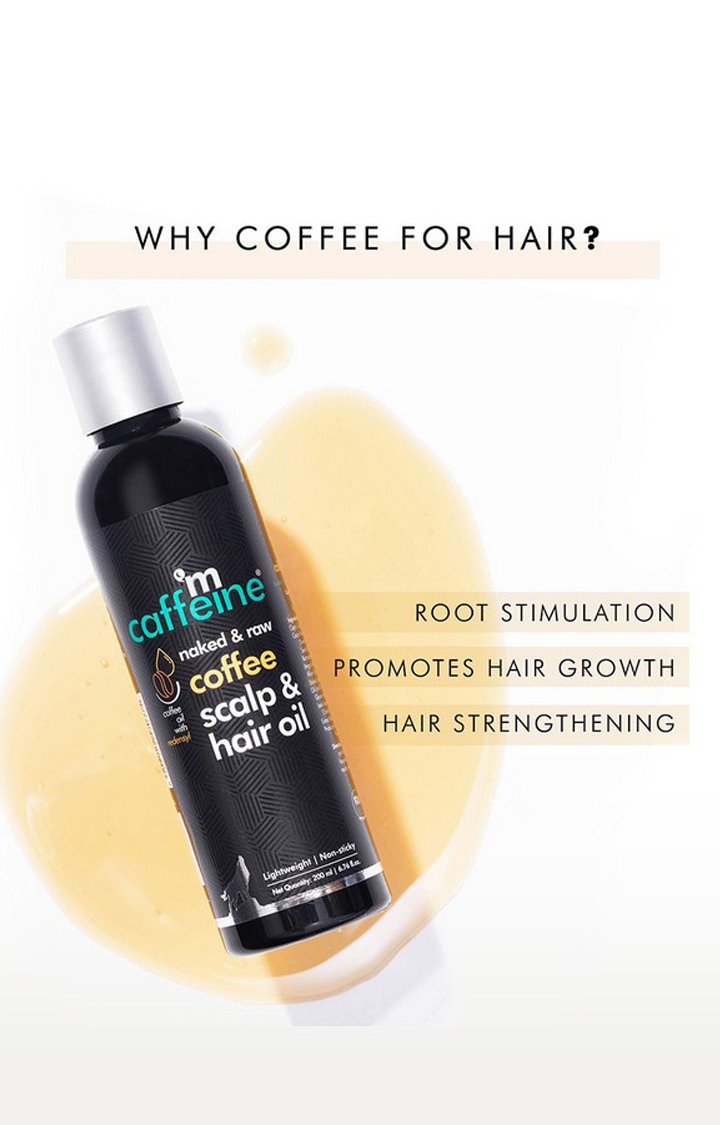 mcaffeine Naked & Raw Coffee Scalp & Hair Oil (200 Ml)