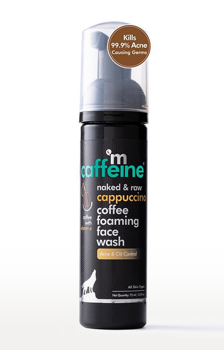 mcaffeine Naked & Raw Cappuccino Coffee Foaming Face Wash (75Ml)
