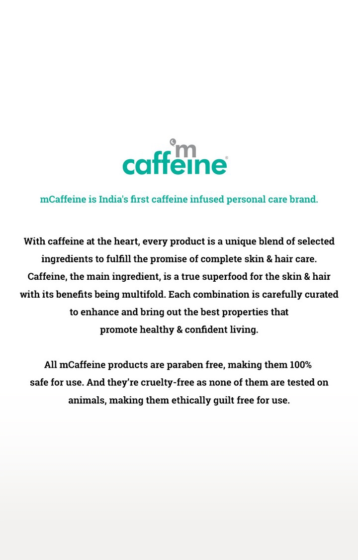 MCaffeine | mCaffeine Naked & Raw Cappuccino Coffee Hair Serum (50 ml) 7
