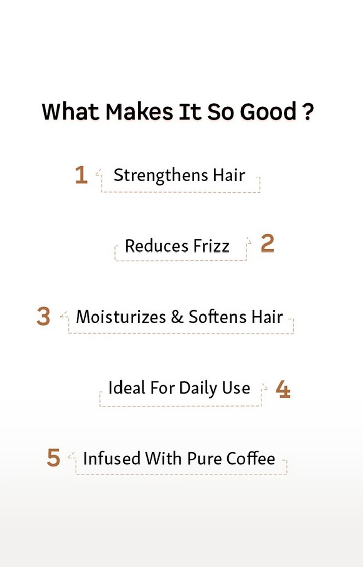 MCaffeine | mCaffeine Naked & Raw Cappuccino Coffee Hair Serum (50 ml) 4