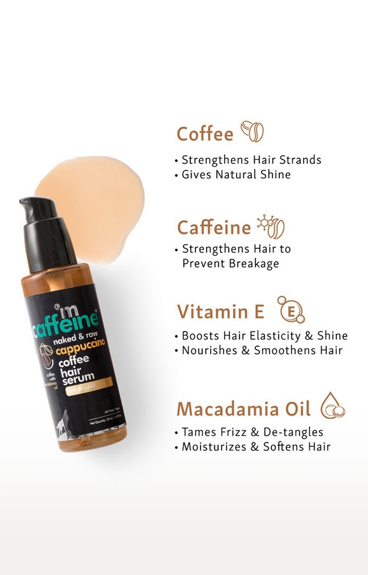 MCaffeine | mCaffeine Naked & Raw Cappuccino Coffee Hair Serum (50 ml) 3