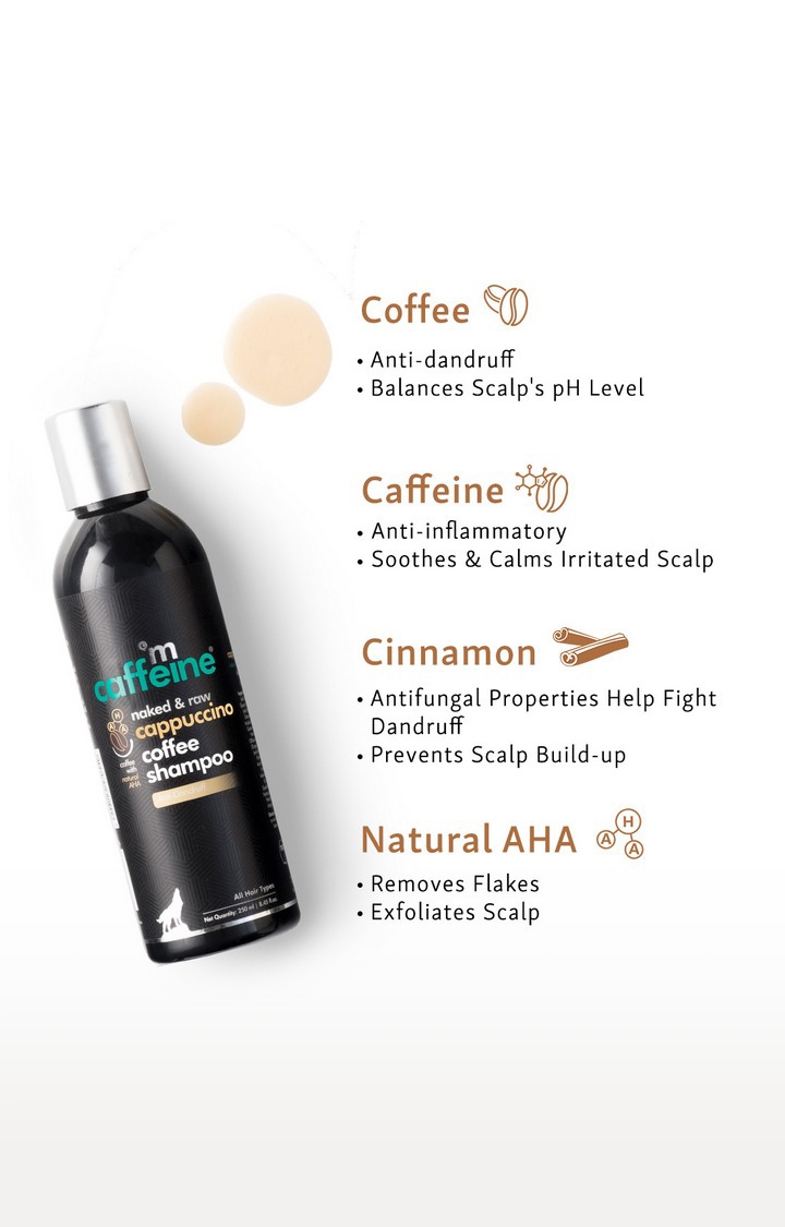 MCaffeine | mCaffeine Naked & Raw Cappuccino Coffee Shampoo (250 ml) 2