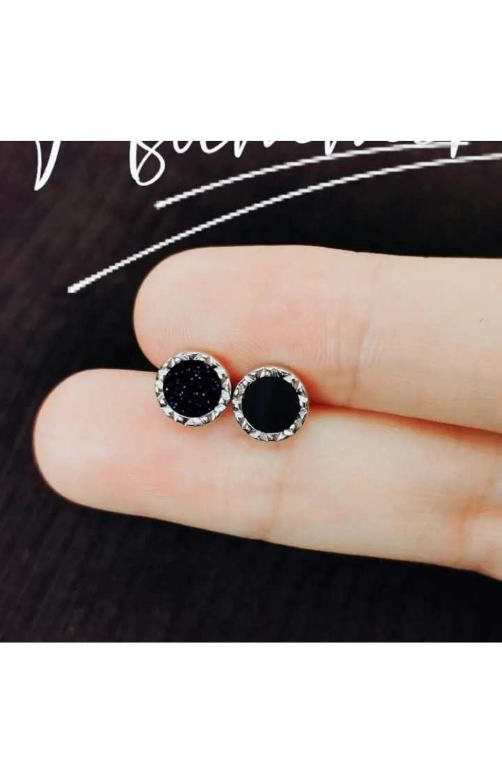 Black Beaten Studs