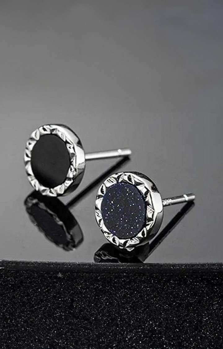 Salty | Black Beaten Studs