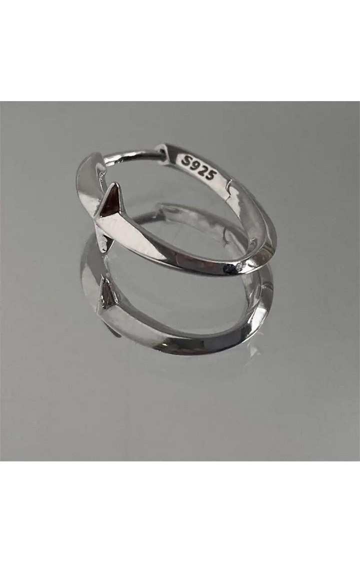 Minimalist Kpop Silver Earrings