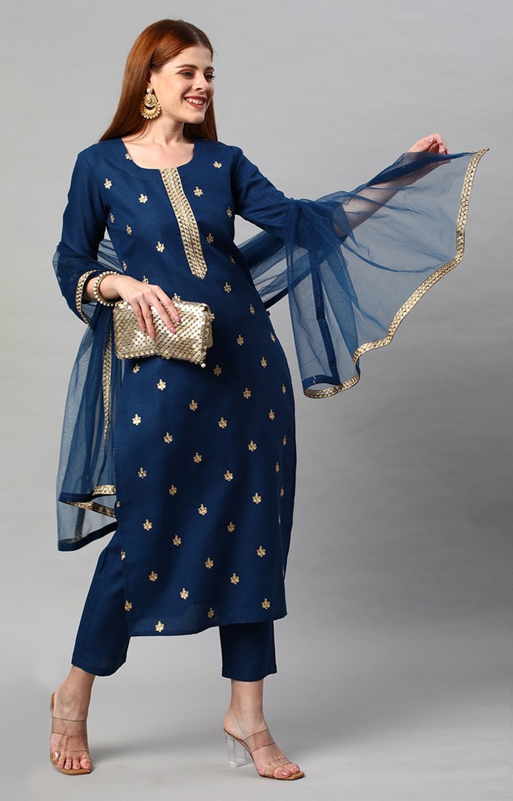 Straight embroidered on sale kurta