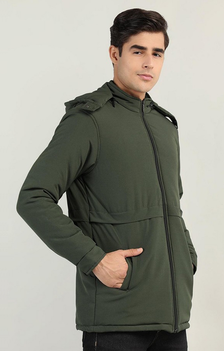 Polyester Mens Olive Green Military Jacket, Size: M To Xxl at Rs 1100/piece  in Ludhiana