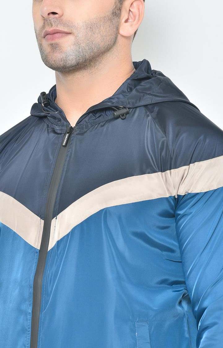 Men's Multicolor Colourblocked Polyester Tracksuit