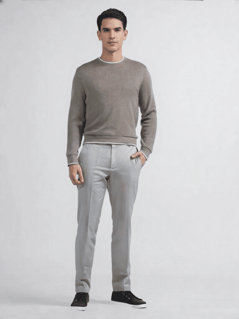 ALBION PREMIUM MENS WINTER CASUAL FAWN T-SHIRTS