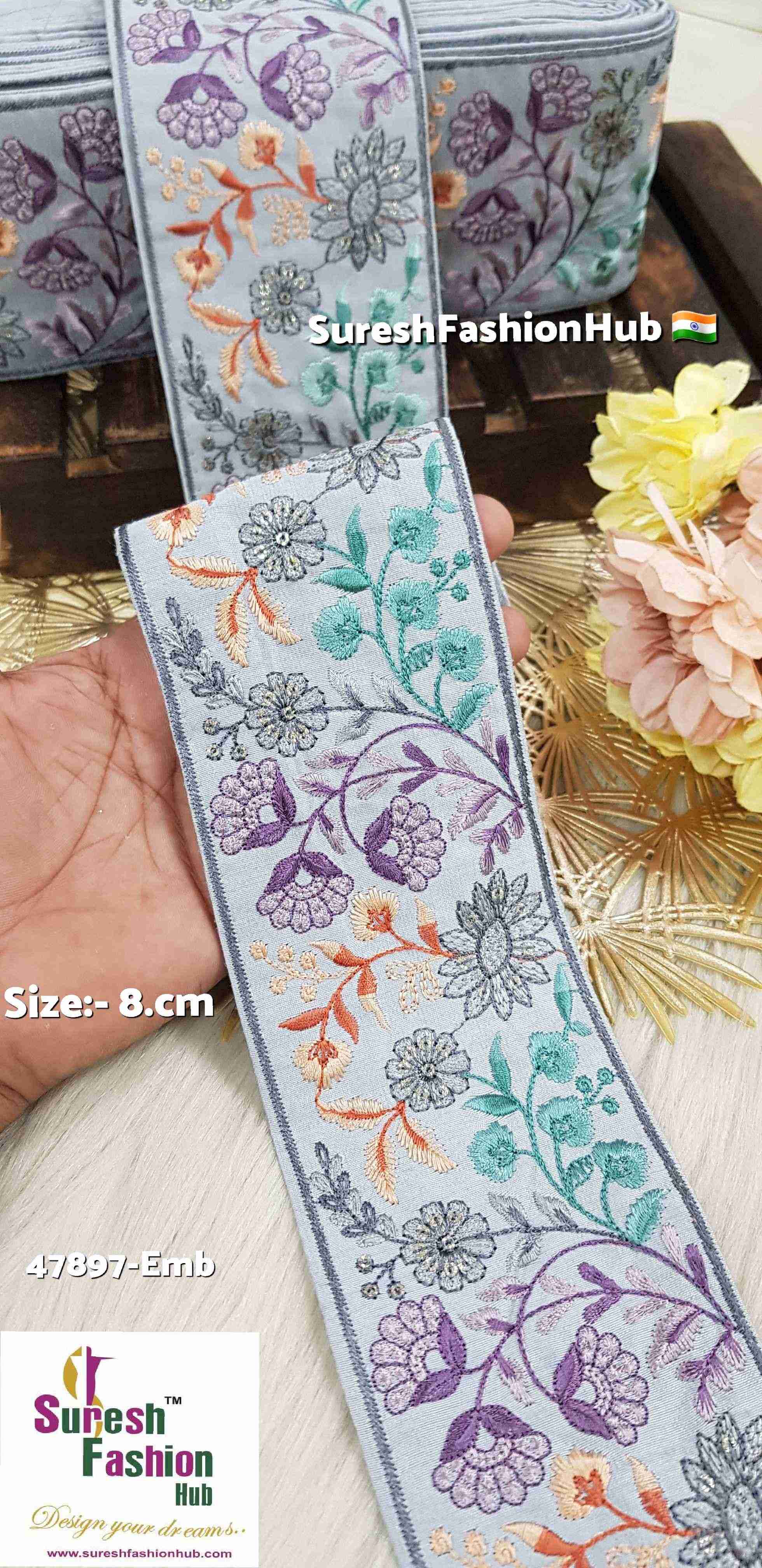 Grey Bloom Garden Lace
