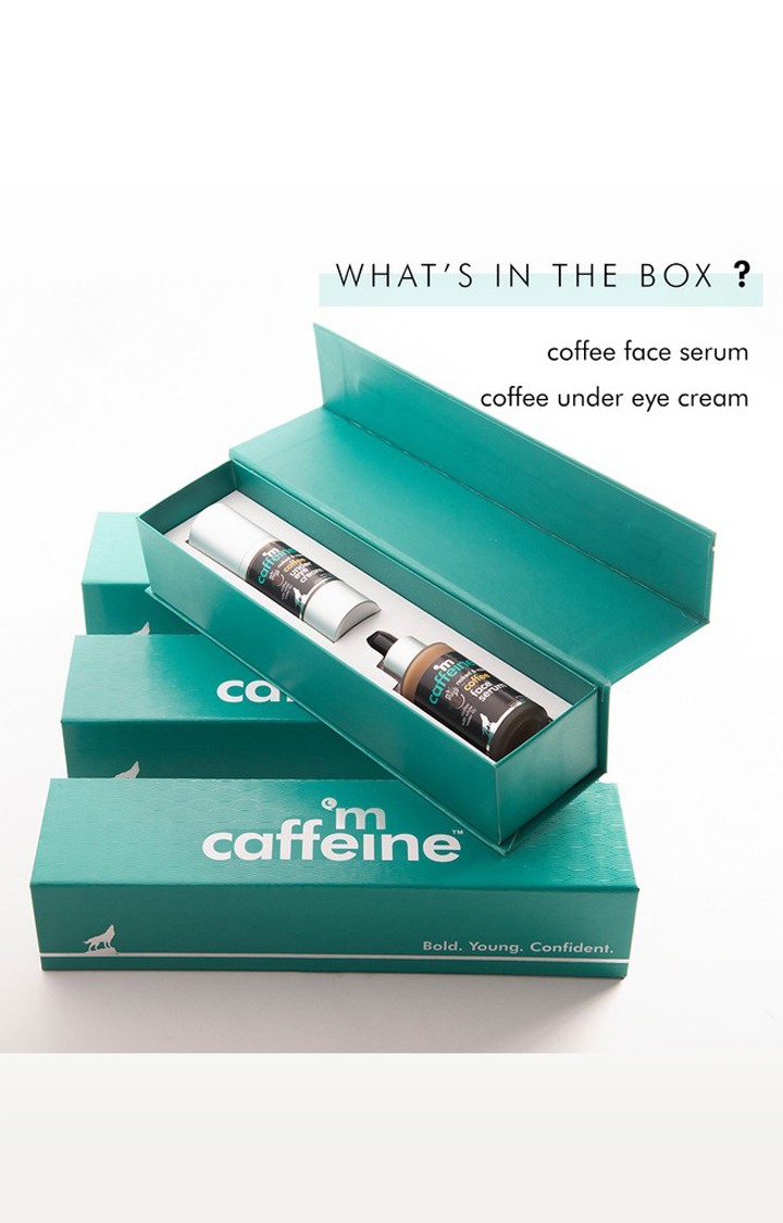 MCaffeine | mcaffeine Coffee Prep Gift Kit | Under Eye Cream , Face Serum 1