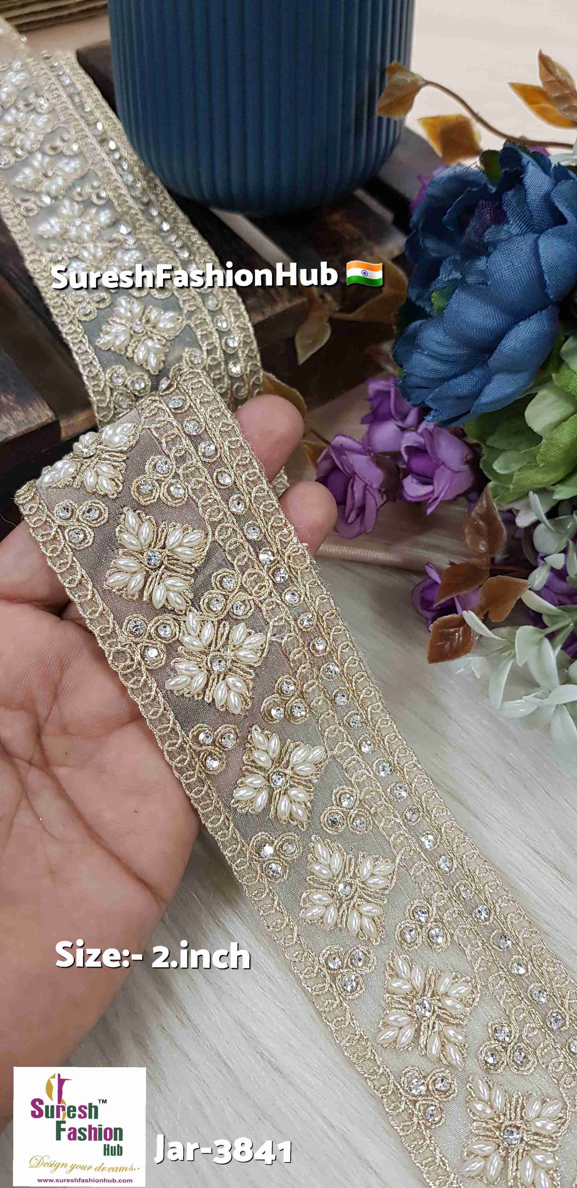 Organza Diamond Pearl Lace