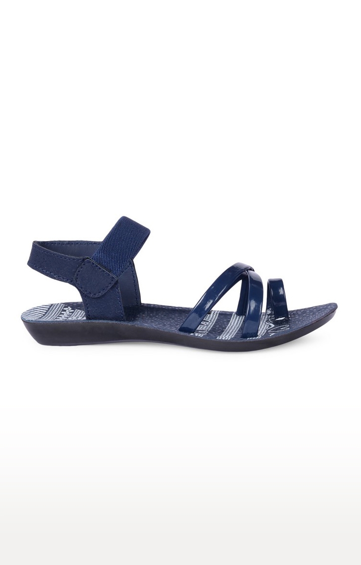 Buy Bata Solid Blue Sandals online