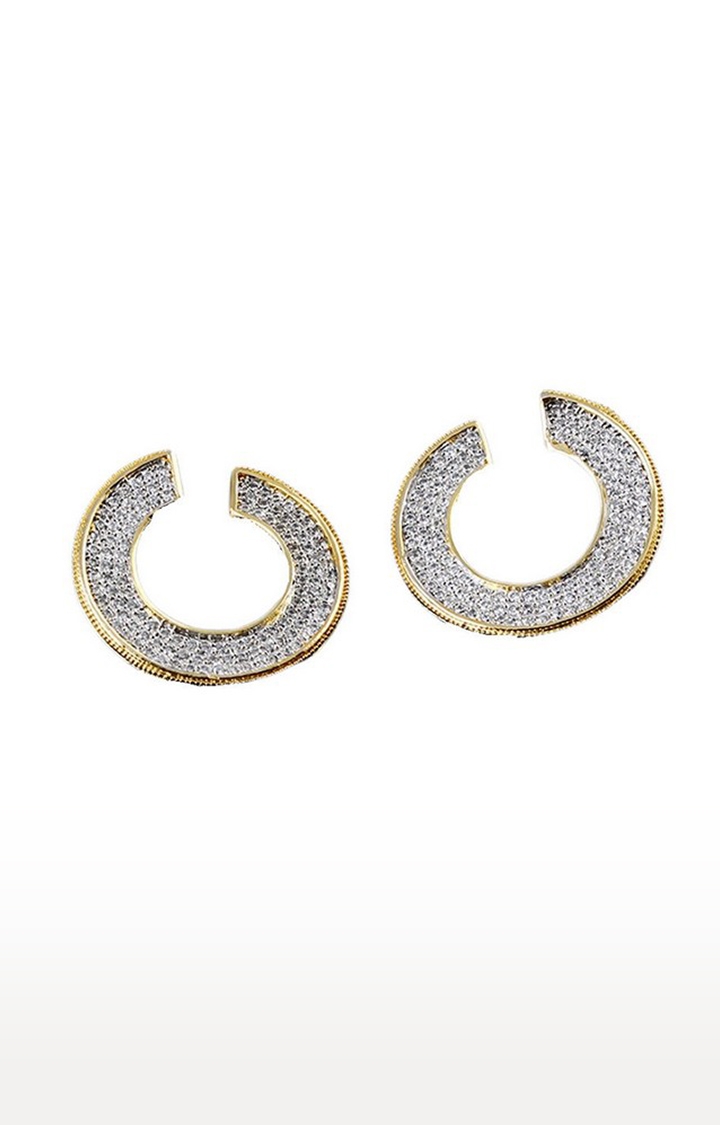 55Carat | Silver Copper 14K Gold Plated Cubic Zirconia Dangle & Drop Earrings 0