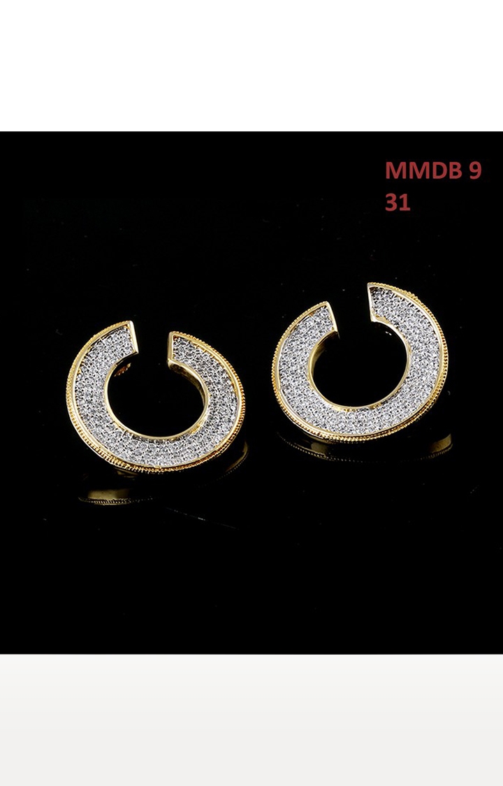 55Carat | Silver Copper 14K Gold Plated Cubic Zirconia Dangle & Drop Earrings 1