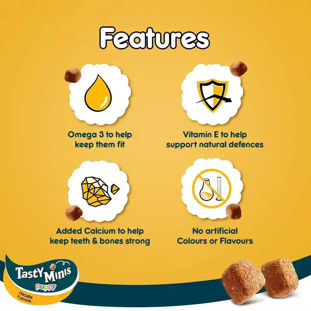 Pedigree Tasty Minis Cubes Puppy Dog Treat - 125 g