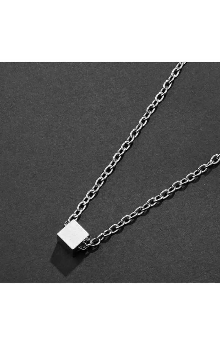 Demeter Cubic Silver Metal Chain