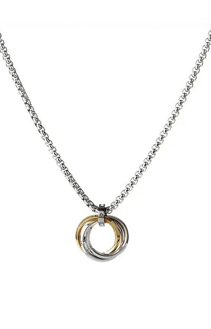 Greca Multi Ring Silver Chain