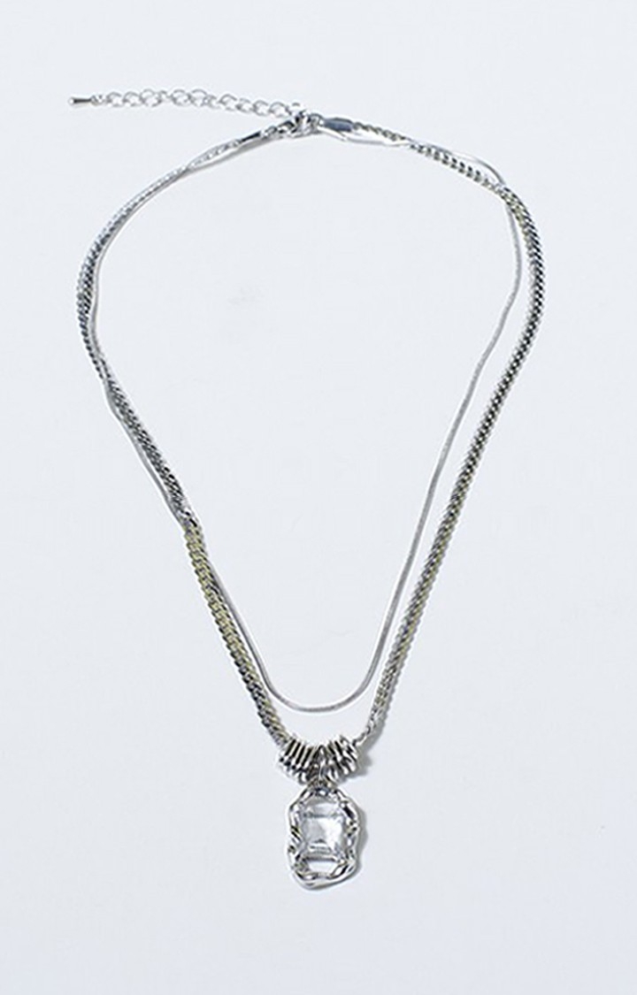 White Gem Chic Necklace