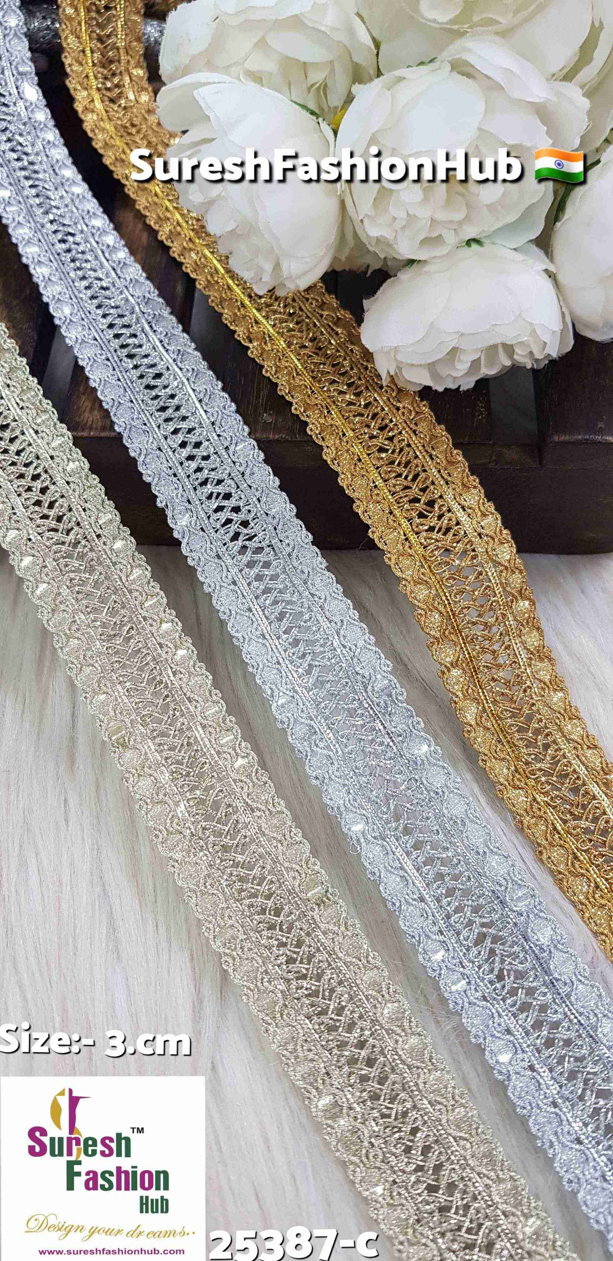 Silver Gleam Dori Lace