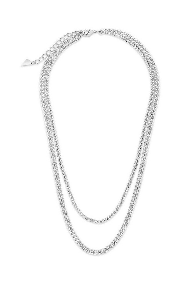 Salty | Mejuri Double Silver Chain