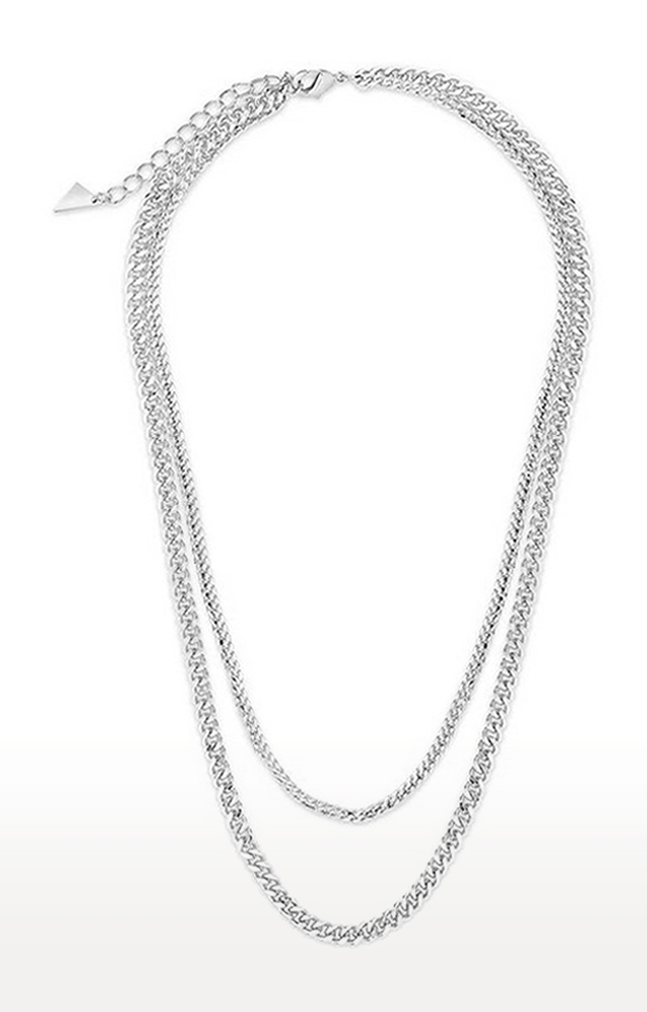 Salty | Men's Stainless Steel Mejuri Double Silver Chain