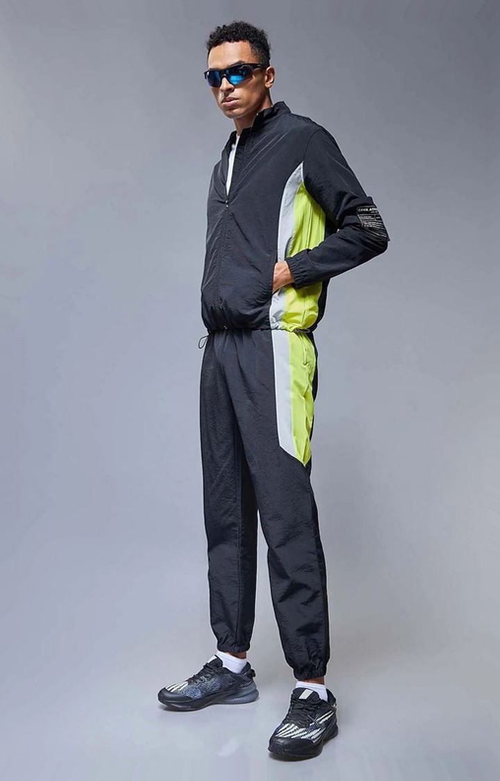 Black Windbreaker Joggers