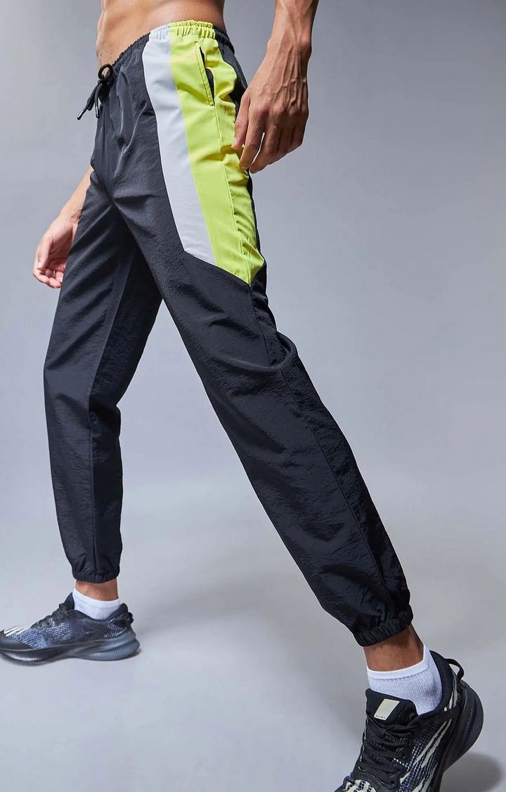 Black Windbreaker Joggers