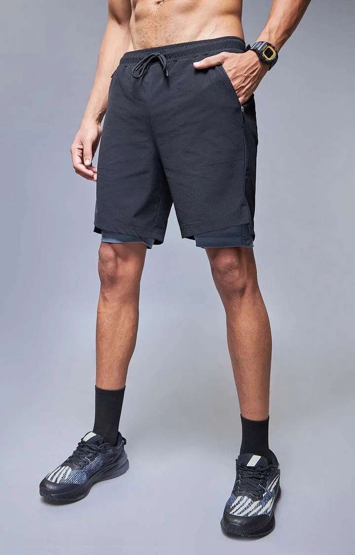 Duoflex Black Shorts