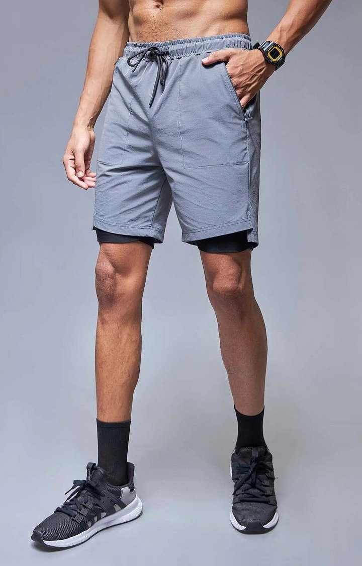 Cava Athleisure | Duoflex Grey Shorts