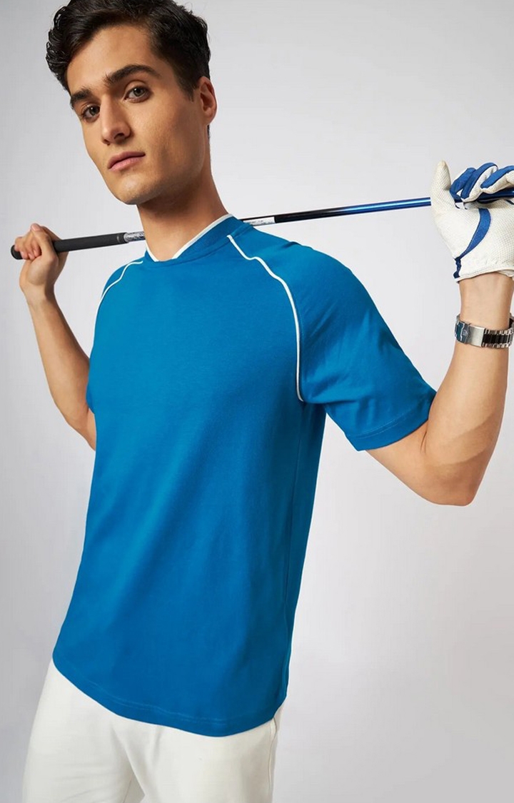 Cava Athleisure | Mykonos Blue Raglan T-Shirt