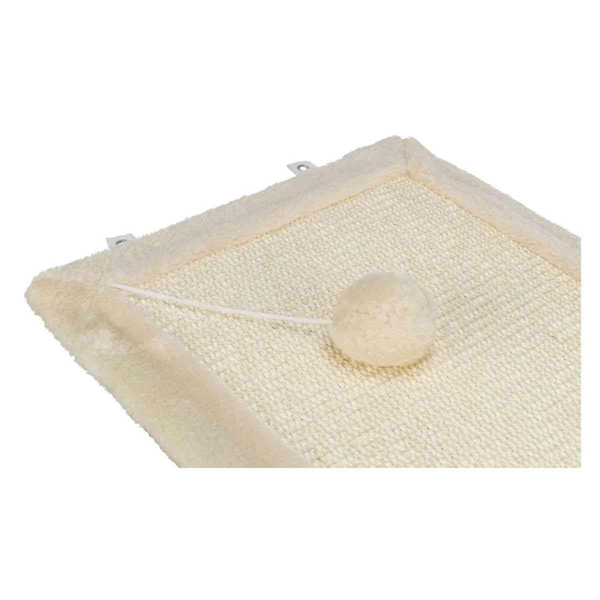 Trixie Scratching Mat Sisal Rug/Plush for Cats (55×35 cm, Beige)