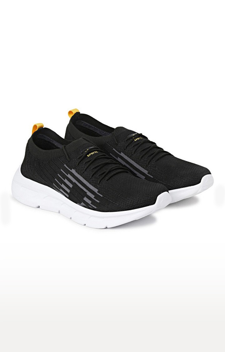 JQR Men s Moj 411 Black Running Shoes