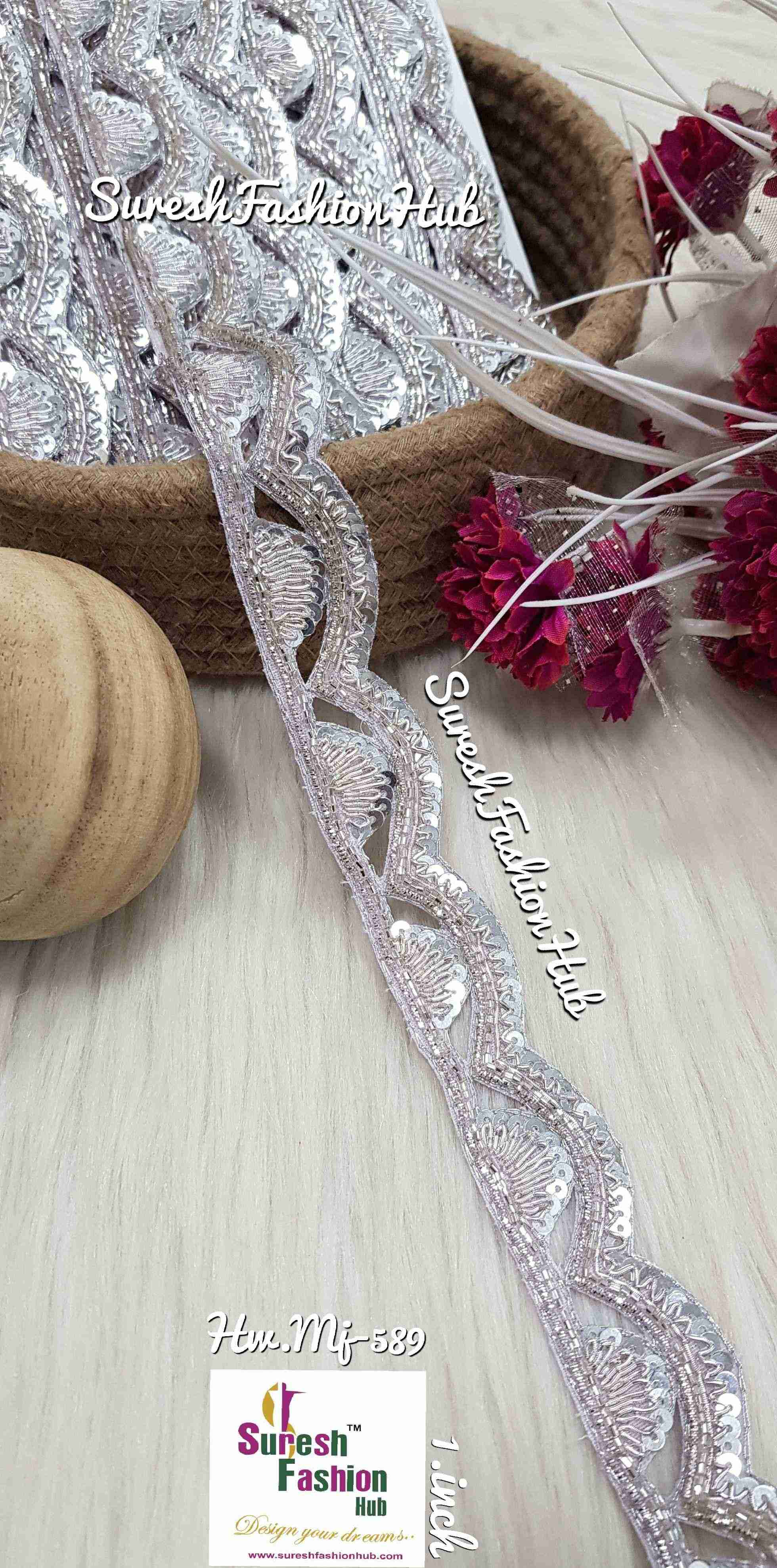 Silver Sparkle Lace