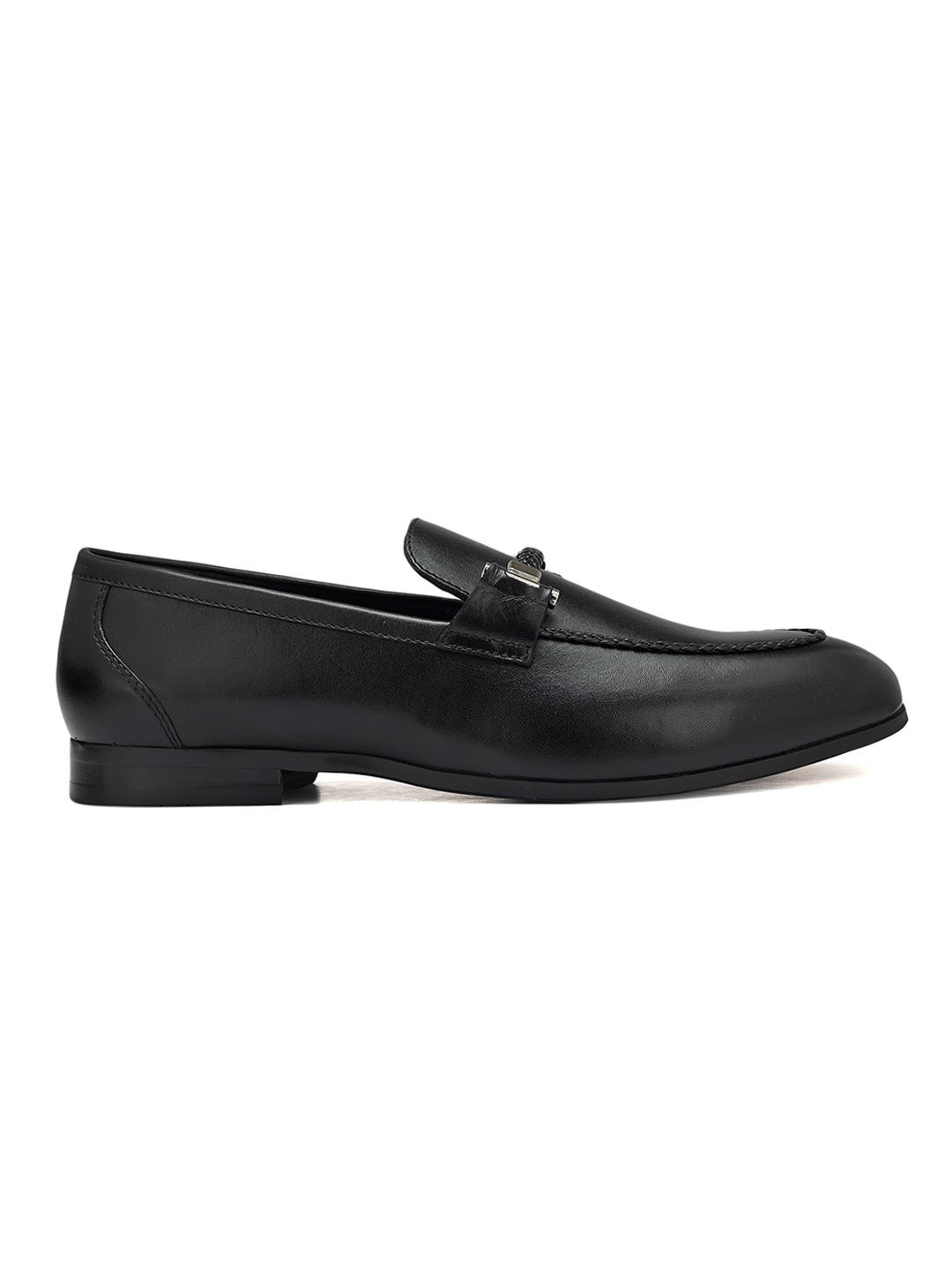 ROSSO BRUNELLO MEN BLACK LOAFERS