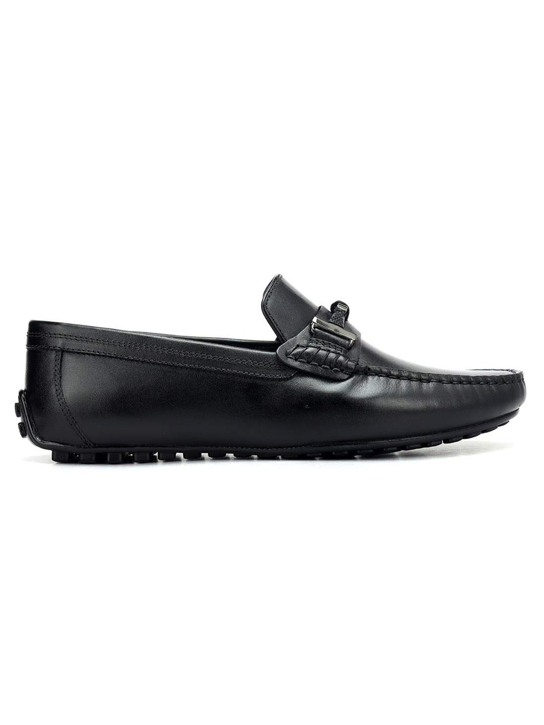 ROSSO BRUNELLO MEN BLACK MENS MOCCASINS