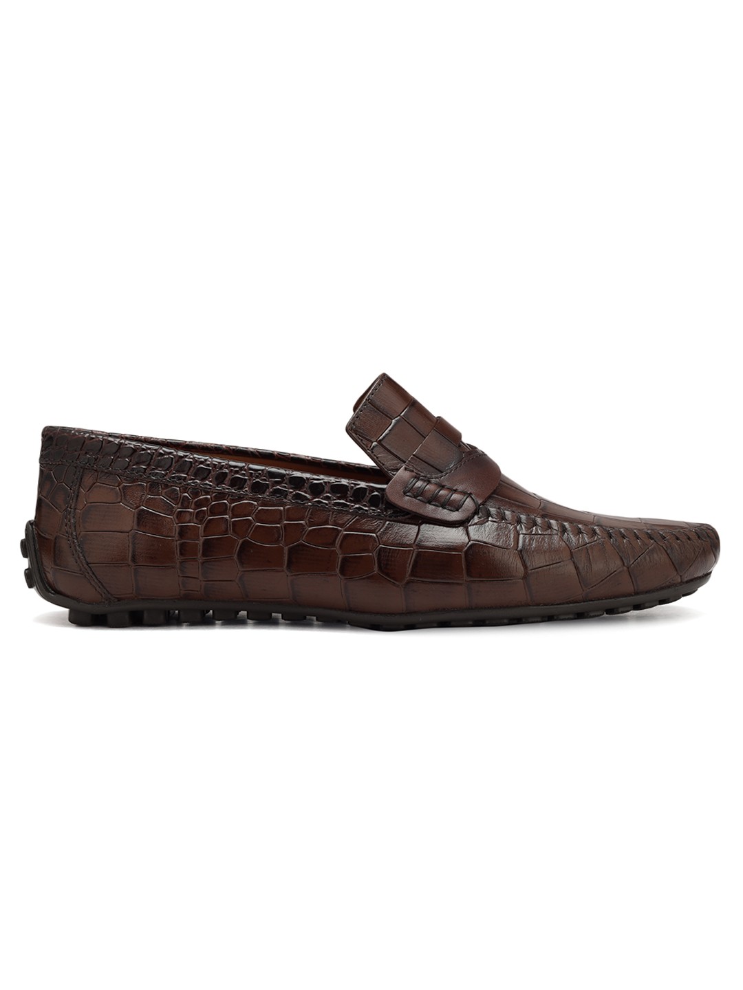 ROSSO BRUNELLO MEN COFFEE MENS MOCCASINS