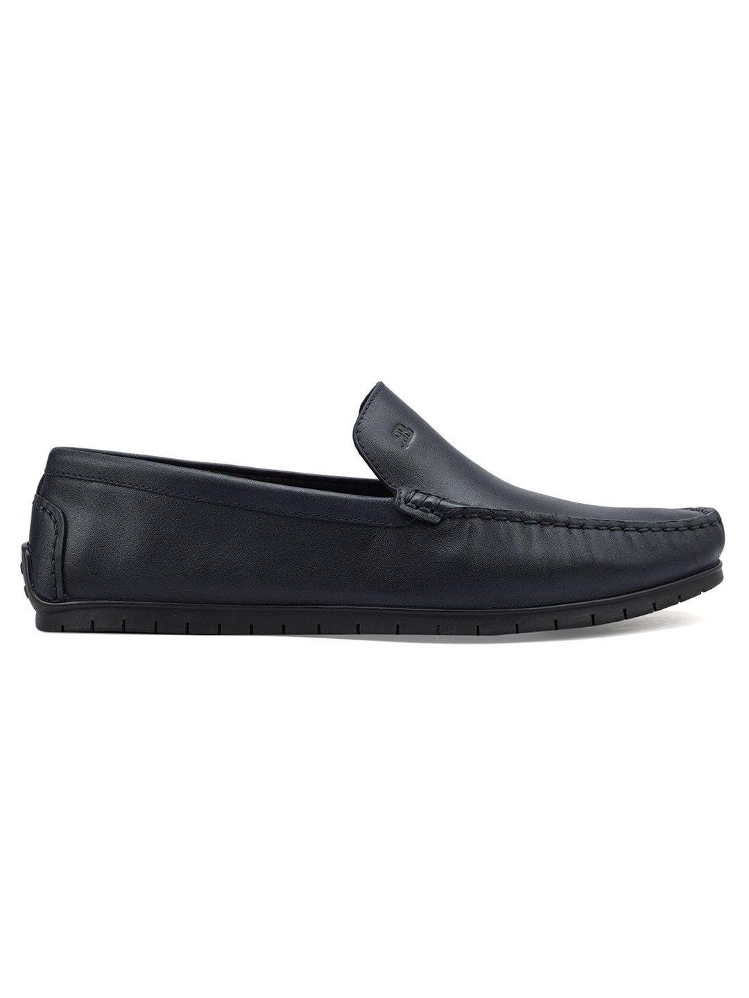 ROSSO BRUNELLO MEN NAVY MENS MOCCASINS