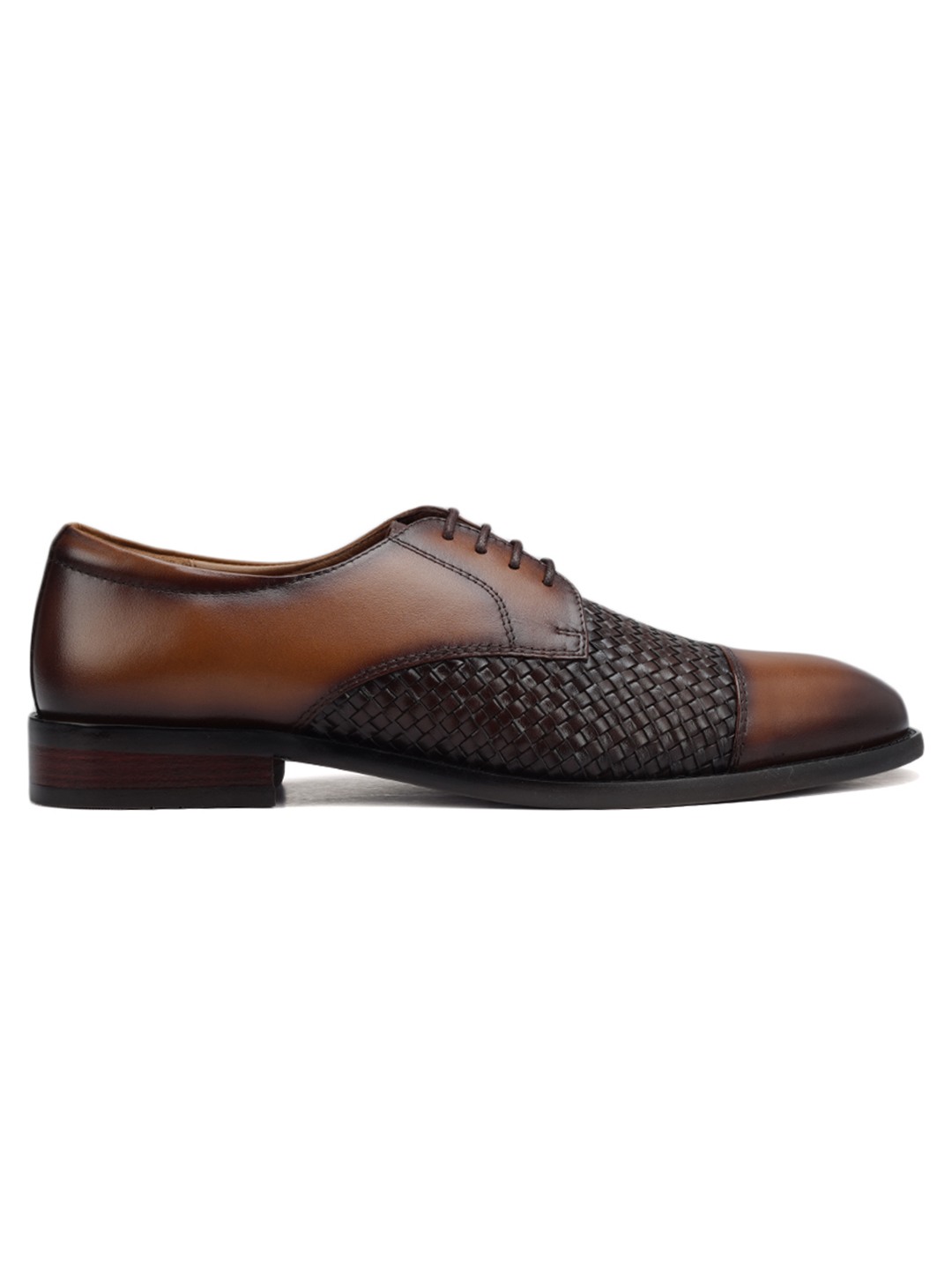 ROSSO BRUNELLO MEN TAN LACE-UP