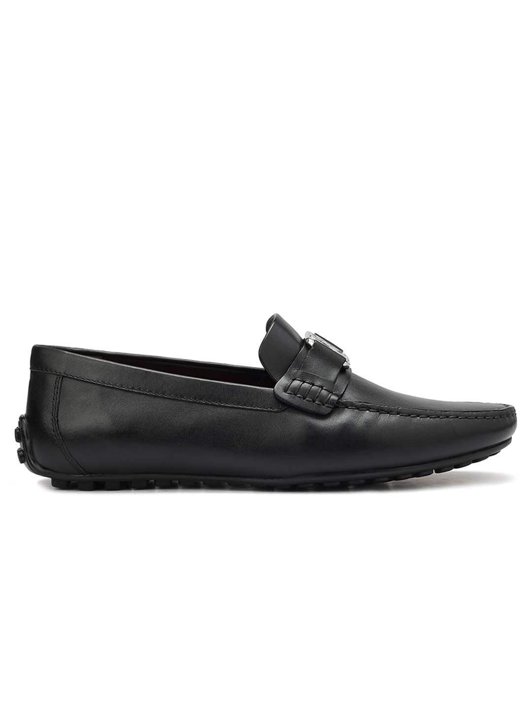 ROSSO BRUNELLO MEN BLACK MENS MOCCASINS