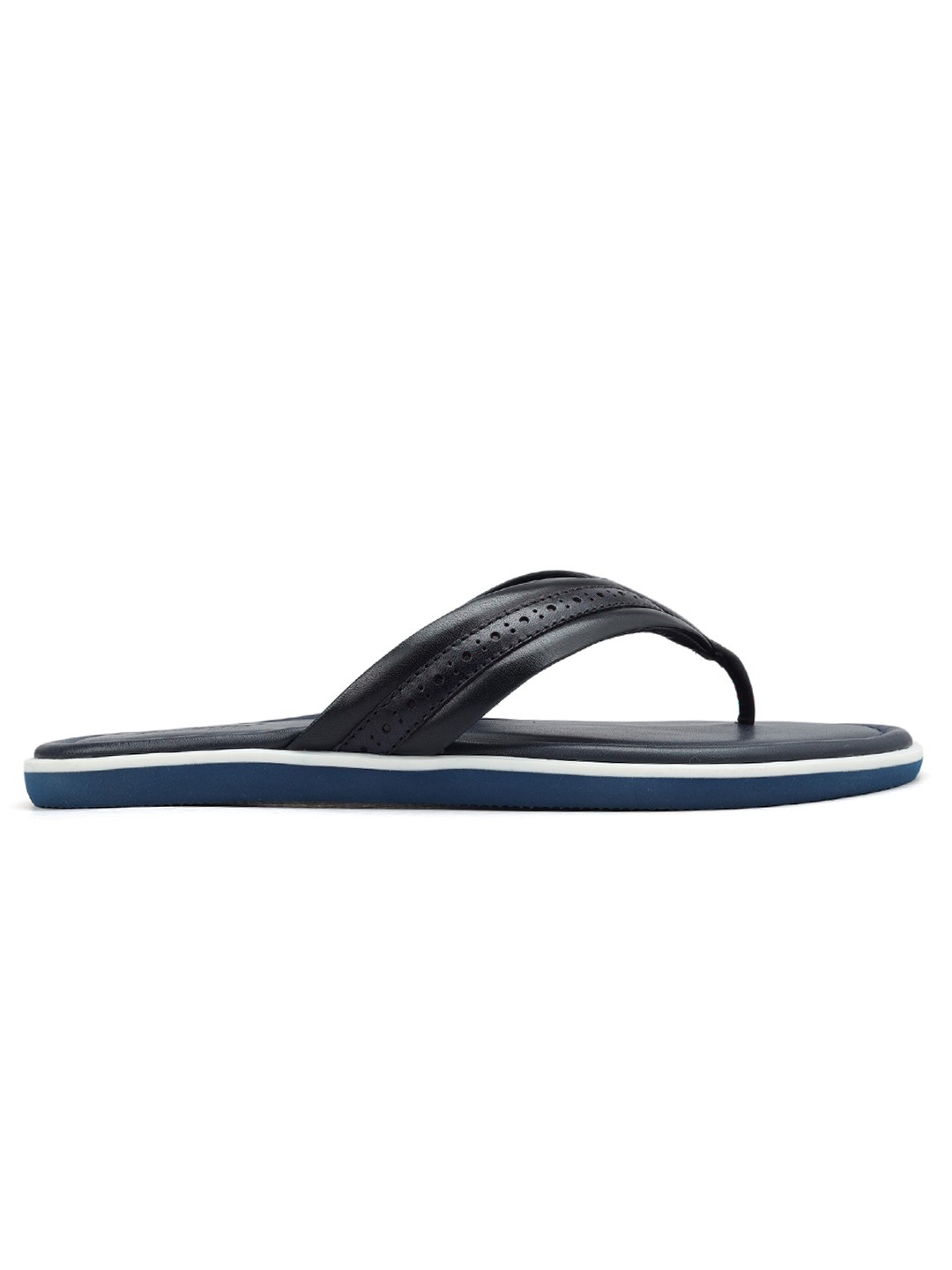 ROSSO BRUNELLO MEN NAVY SLIPPERS