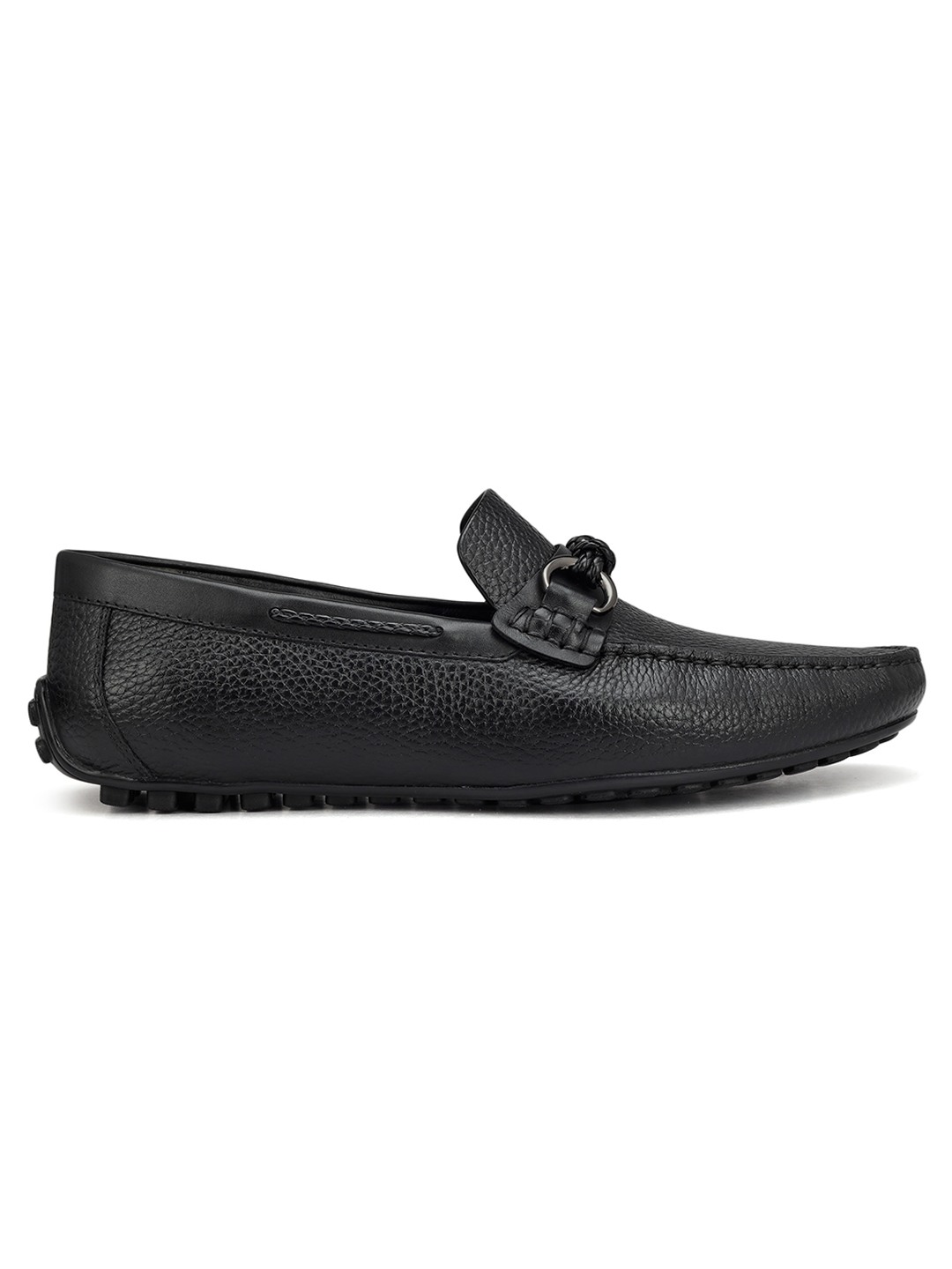 ROSSO BRUNELLO MEN BLACK MENS MOCCASINS