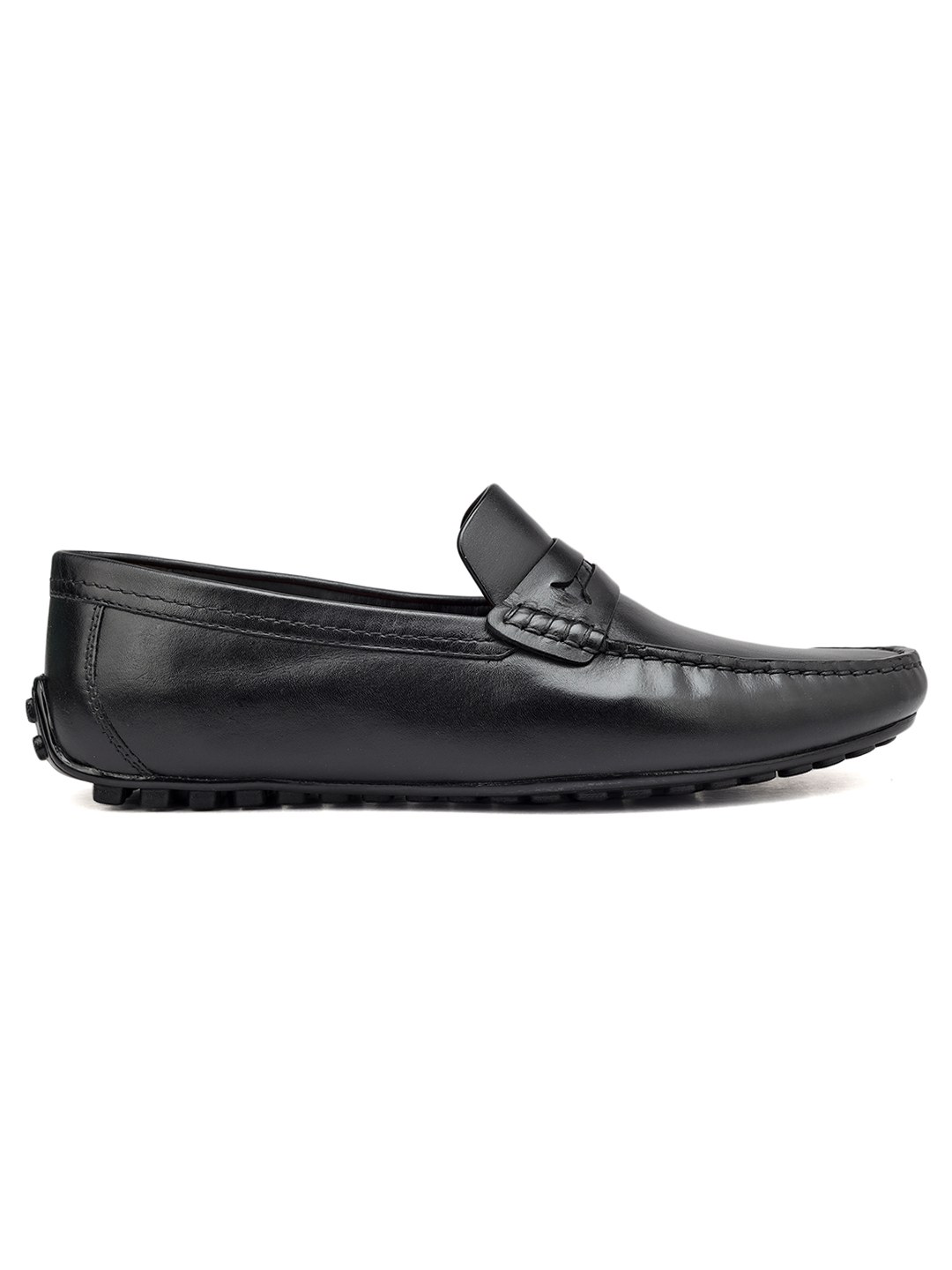 ROSSO BRUNELLO MEN BLACK MENS MOCCASINS