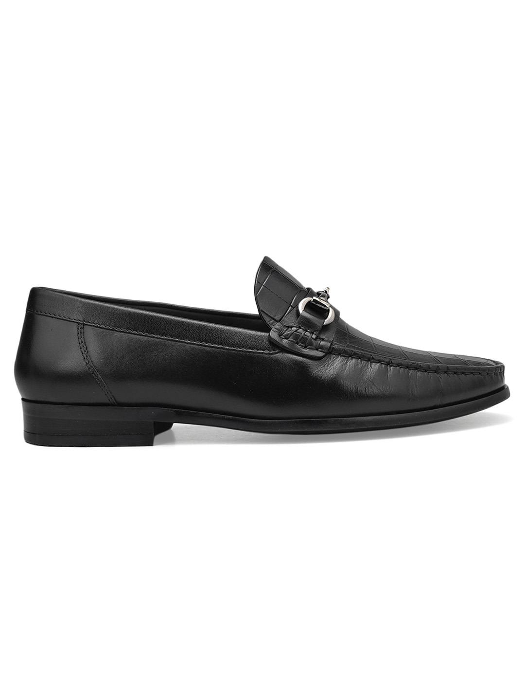 ROSSO BRUNELLO MEN BLACK MENS MOCCASINS