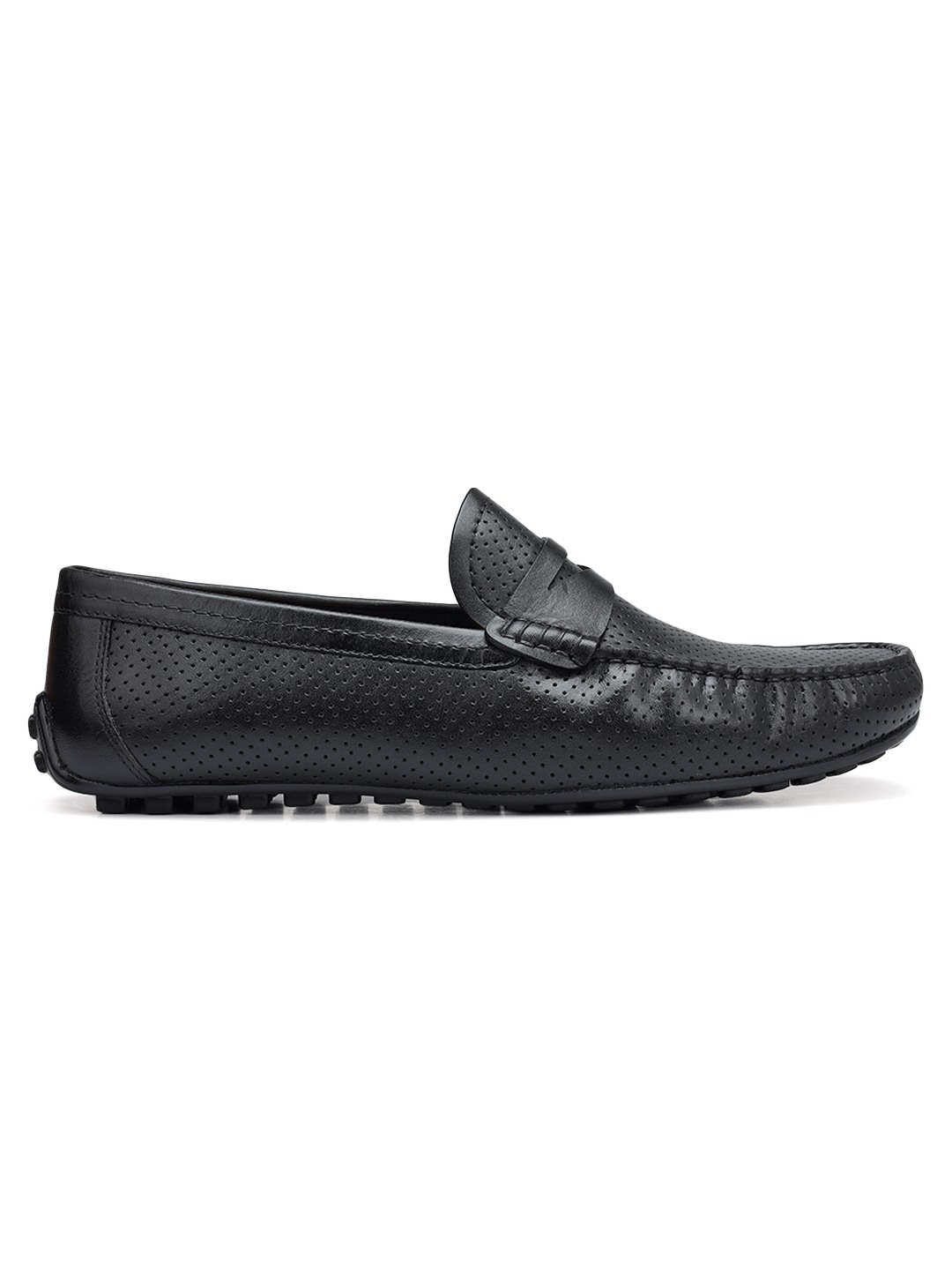 ROSSO BRUNELLO MEN BLACK MENS MOCCASINS