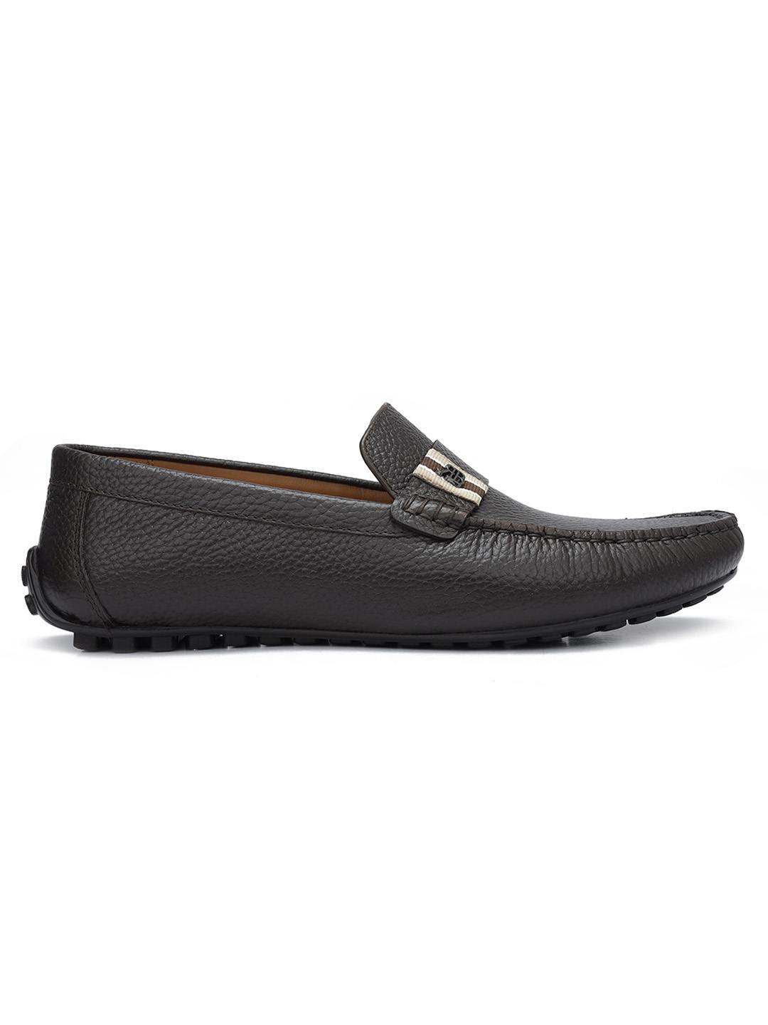 Rosso Brunello Mens Black Shoes