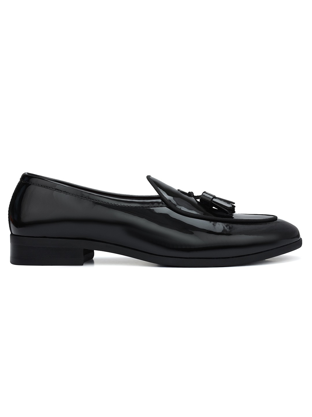 Rosso Brunello Mens Black Shoes
