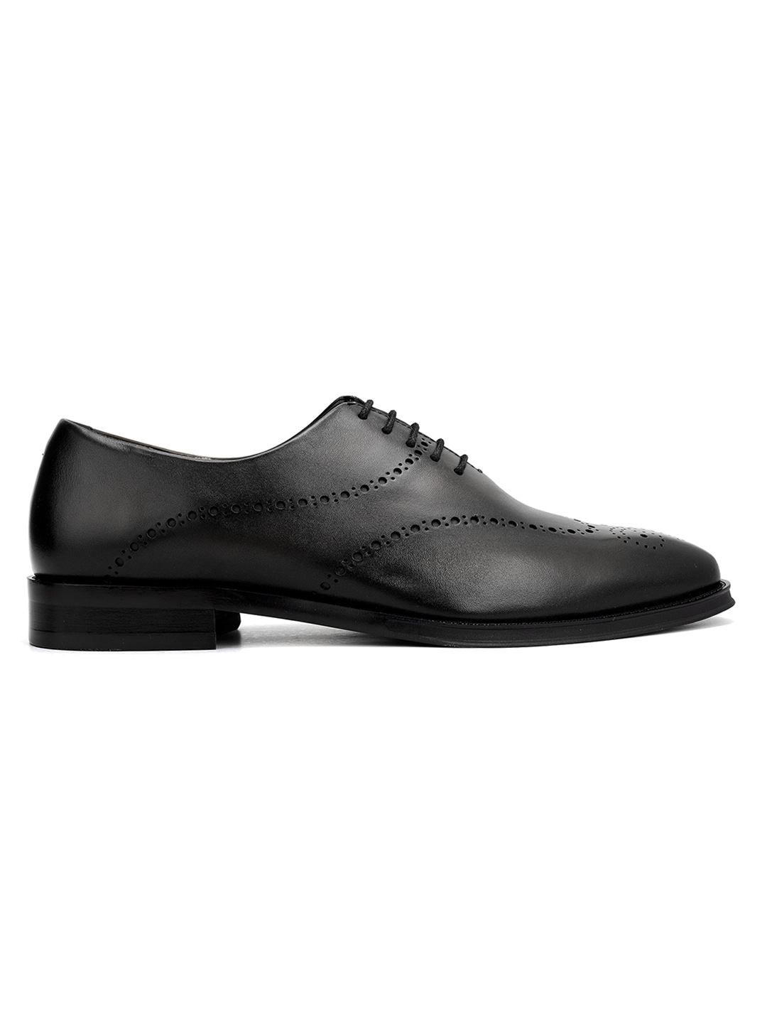 Rosso Brunello Men'S Black Formal Lace Up